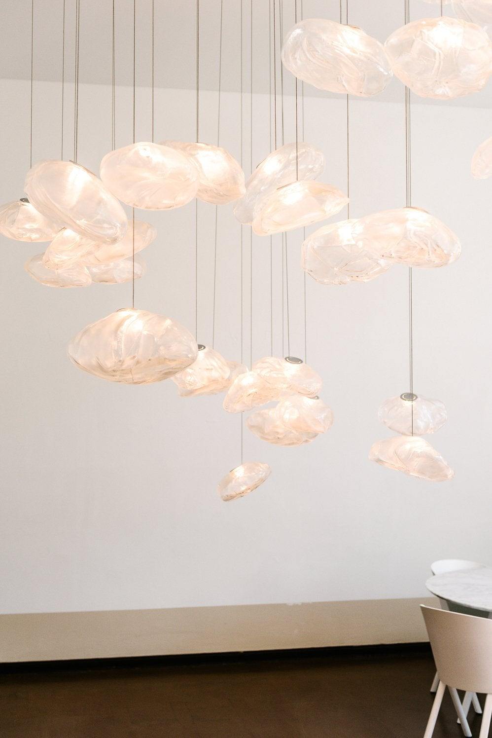 LENTE Glass Dome Cluster Pendant Light