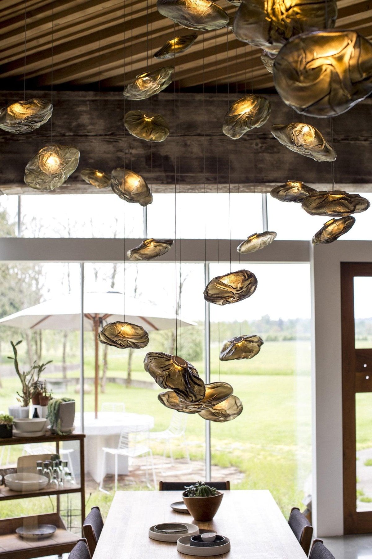LENTE Glass Dome Cluster Pendant Light