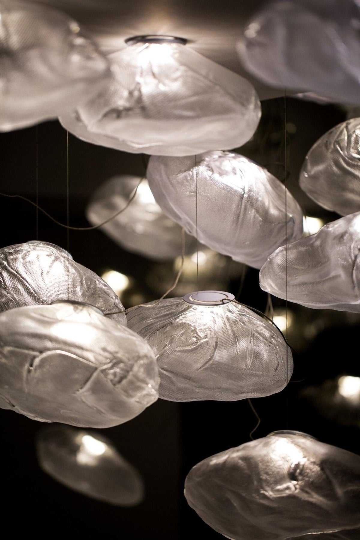 LENTE Glass Dome Cluster Pendant Light
