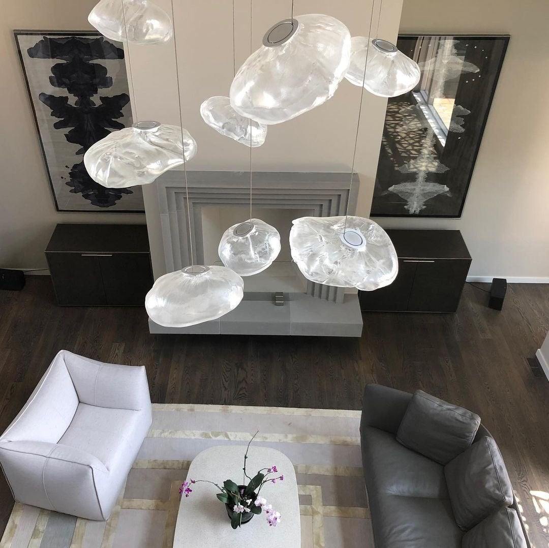 LENTE Glass Dome Cluster Pendant Light