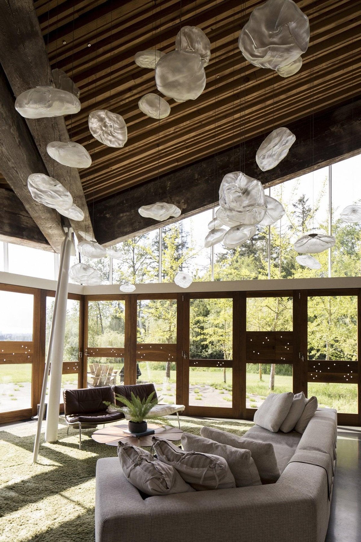 LENTE Glass Dome Cluster Pendant Light