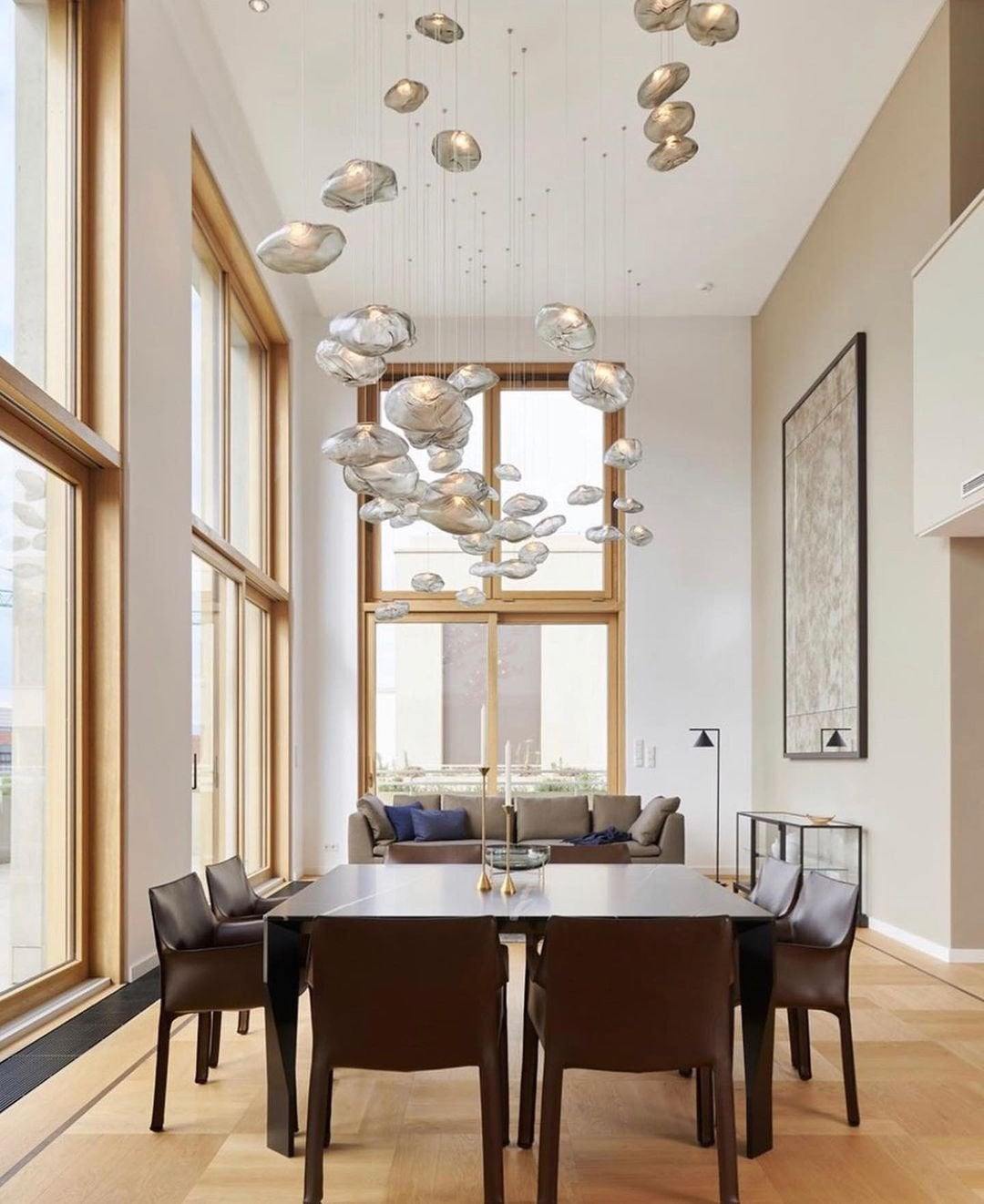 LENTE Glass Dome Cluster Pendant Light