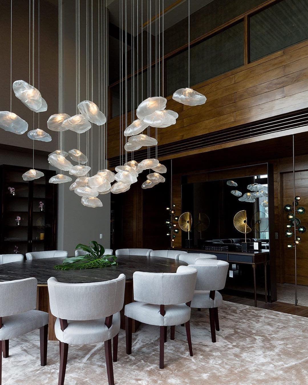 LENTE Glass Dome Cluster Pendant Light
