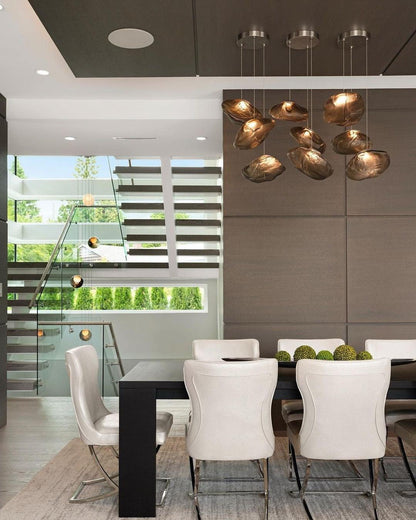 LENTE Glass Dome Cluster Pendant Light