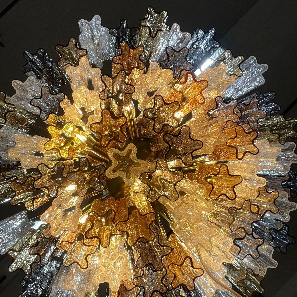 STELLATO Glass Tube Star Chandelier