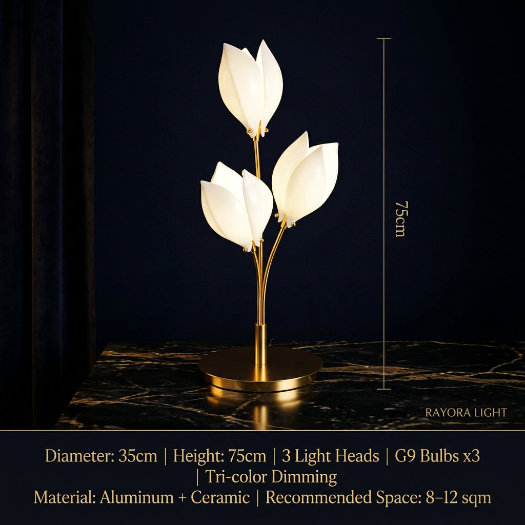FIORITA Ceramic Magnolia  Lamp