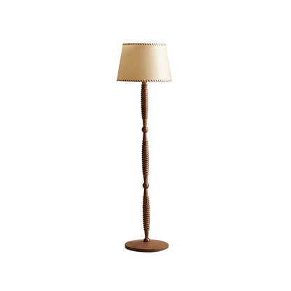 Handcrafted Walnut Floor Lamp