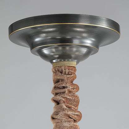 NOTTURNO Black & Frosted Glass Chandelier