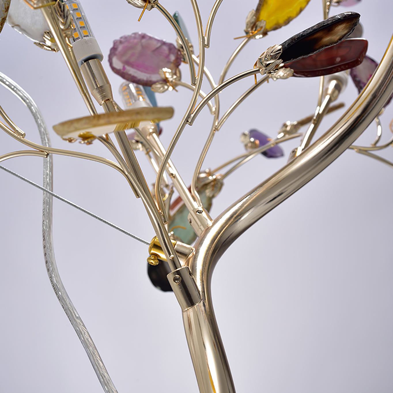 Crystal Leaf Floor Lamp