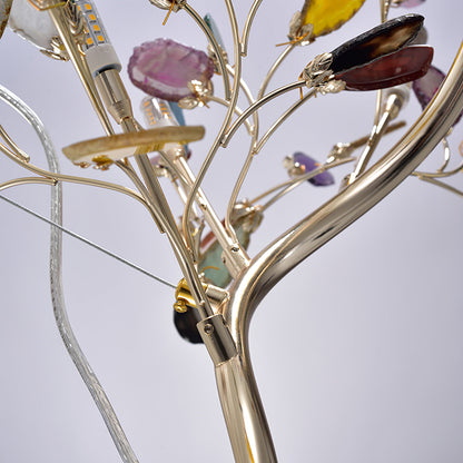 Crystal Leaf Floor Lamp