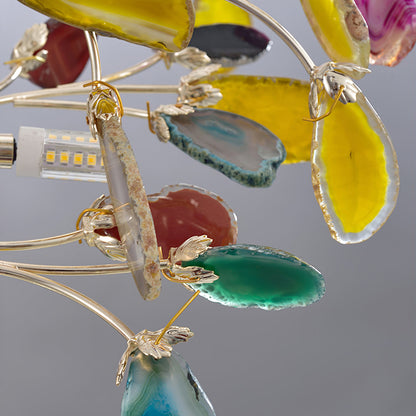 Crystal Leaf Floor Lamp