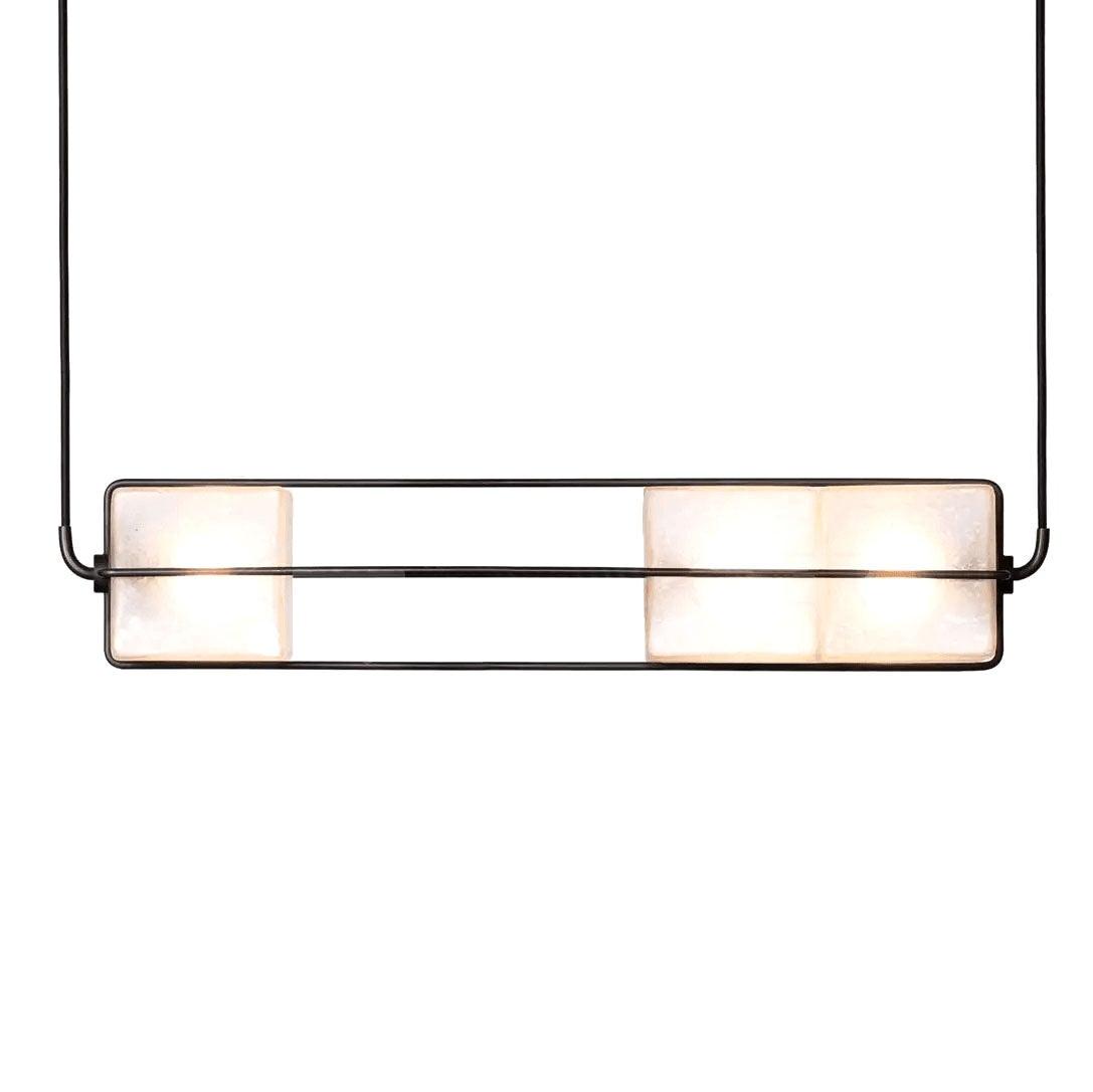 GHIACCIO Sandblasted Glass Cube Chandelier