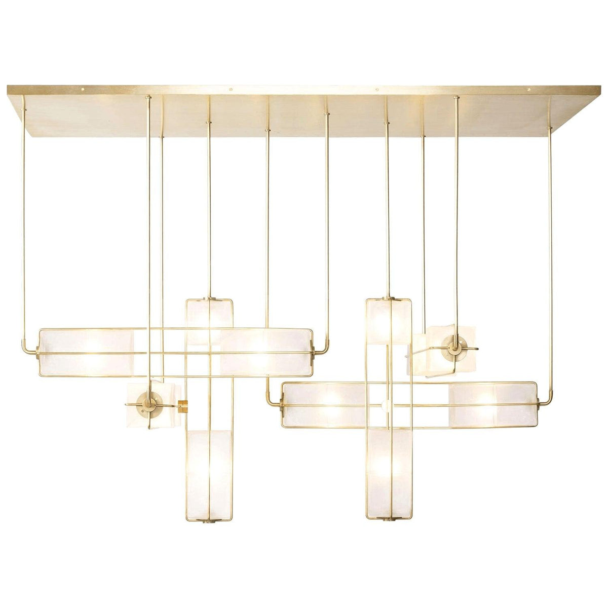 GHIACCIO Sandblasted Glass Cube Chandelier