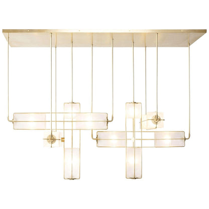 GHIACCIO Sandblasted Glass Cube Chandelier