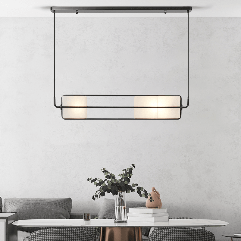 GHIACCIO Sandblasted Glass Cube Chandelier