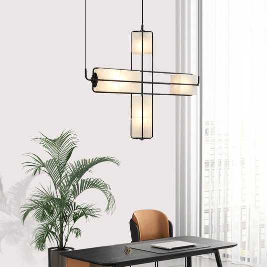 GHIACCIO Sandblasted Glass Cube Chandelier