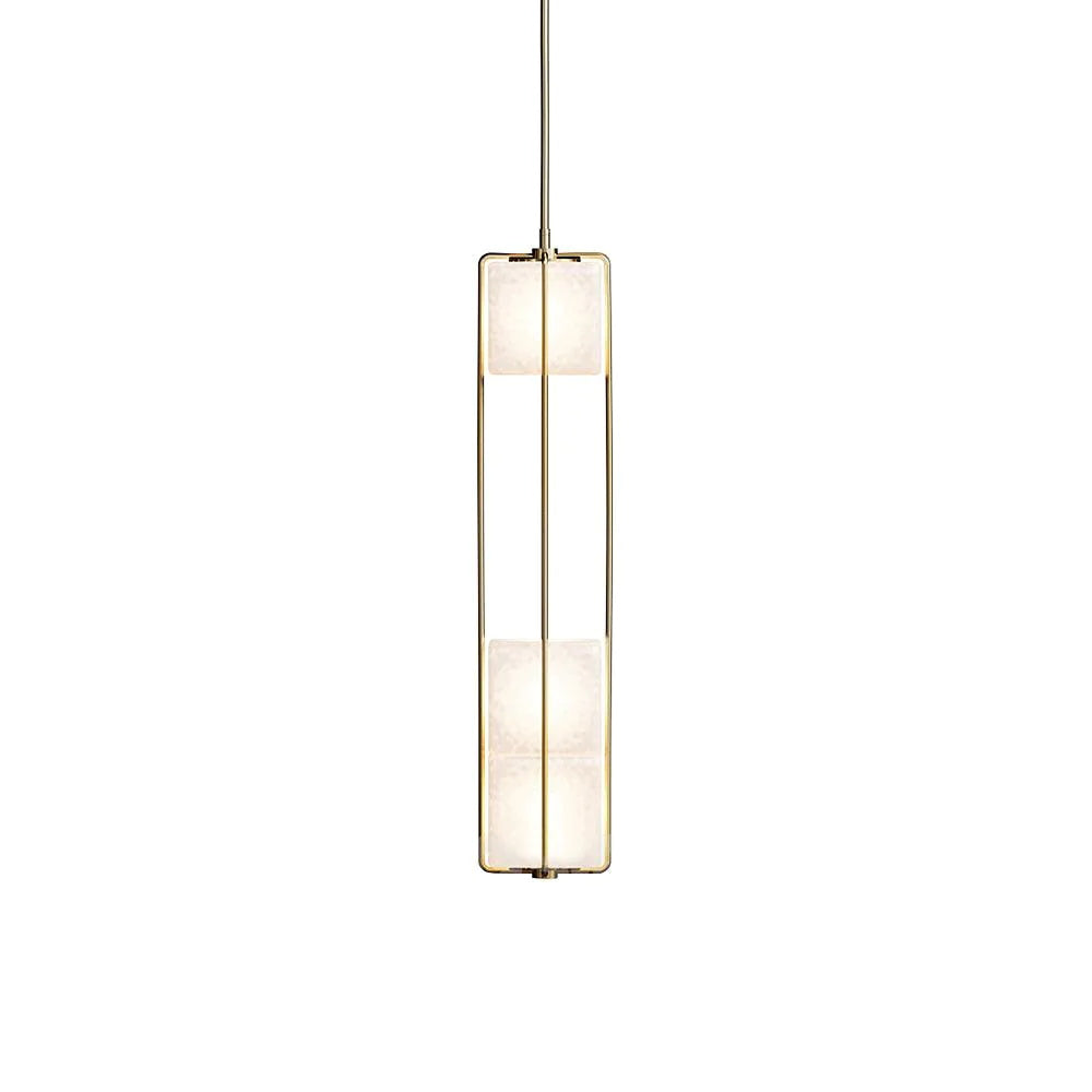 GHIACCIO Sandblasted Glass Cube Chandelier