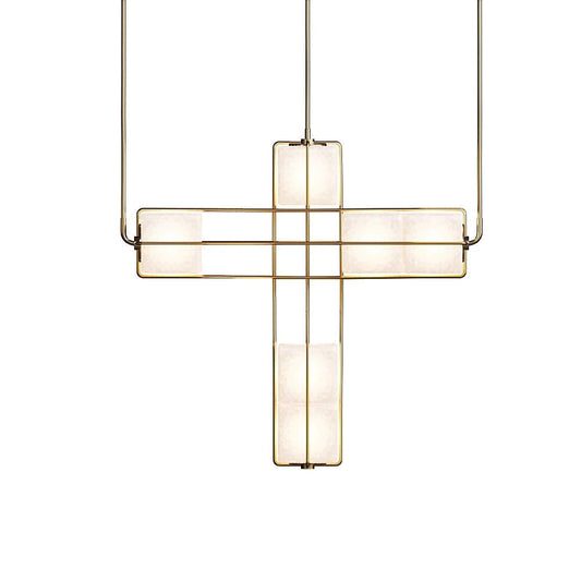 GHIACCIO Sandblasted Glass Cube Chandelier