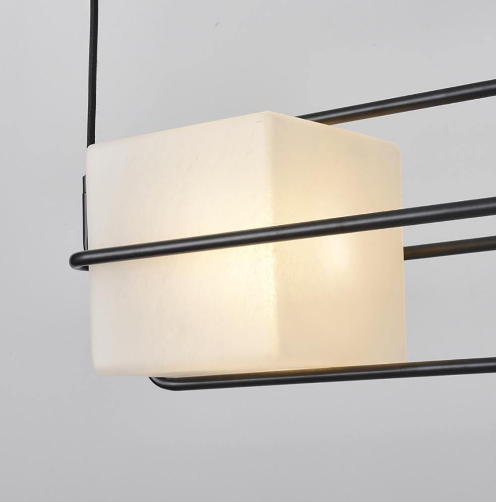 GHIACCIO Sandblasted Glass Cube Chandelier