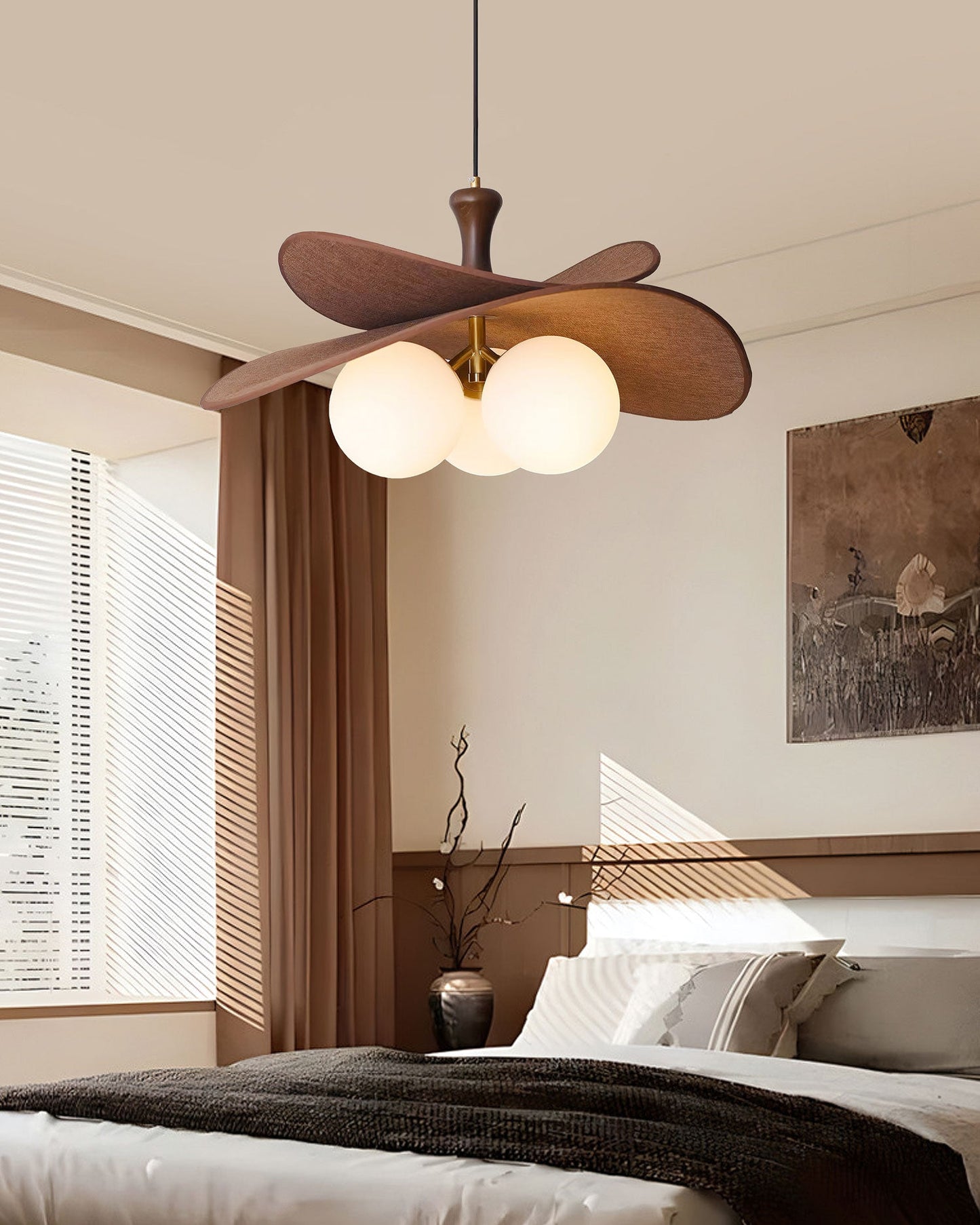 Rattan Weave Vintage Pendant Light