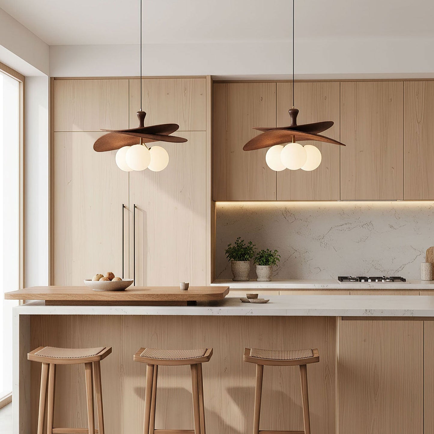 Rattan Weave Vintage Pendant Light