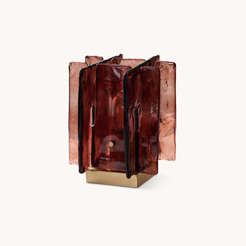 Amber Building Block Table Lamp