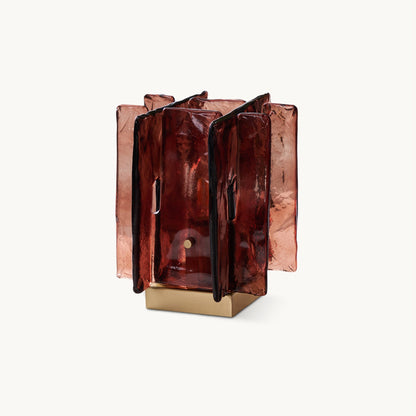 Amber Building Block Table Lamp