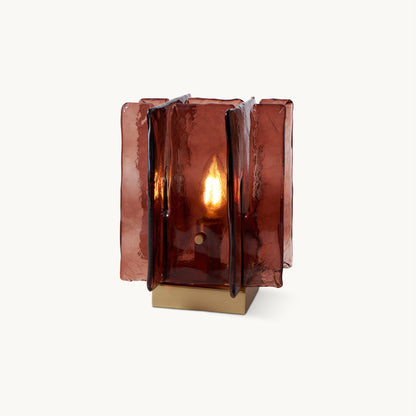Amber Building Block Table Lamp