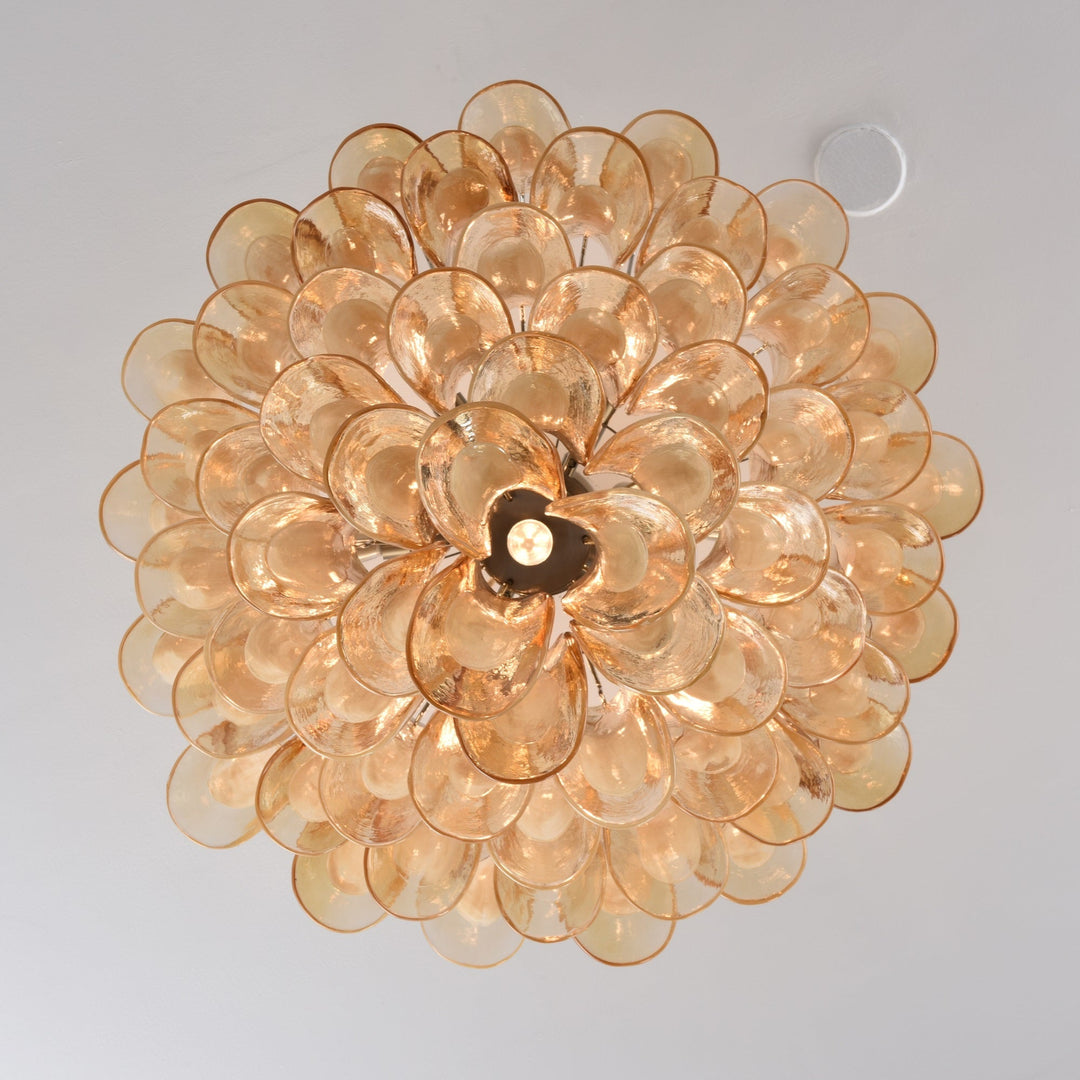 Amber Cloud Murano Glass Chandelier