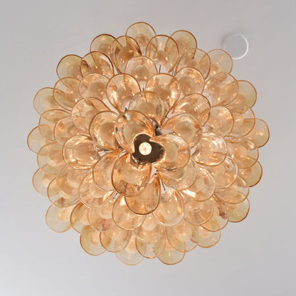 Amber Cloud Murano Glass Chandelier