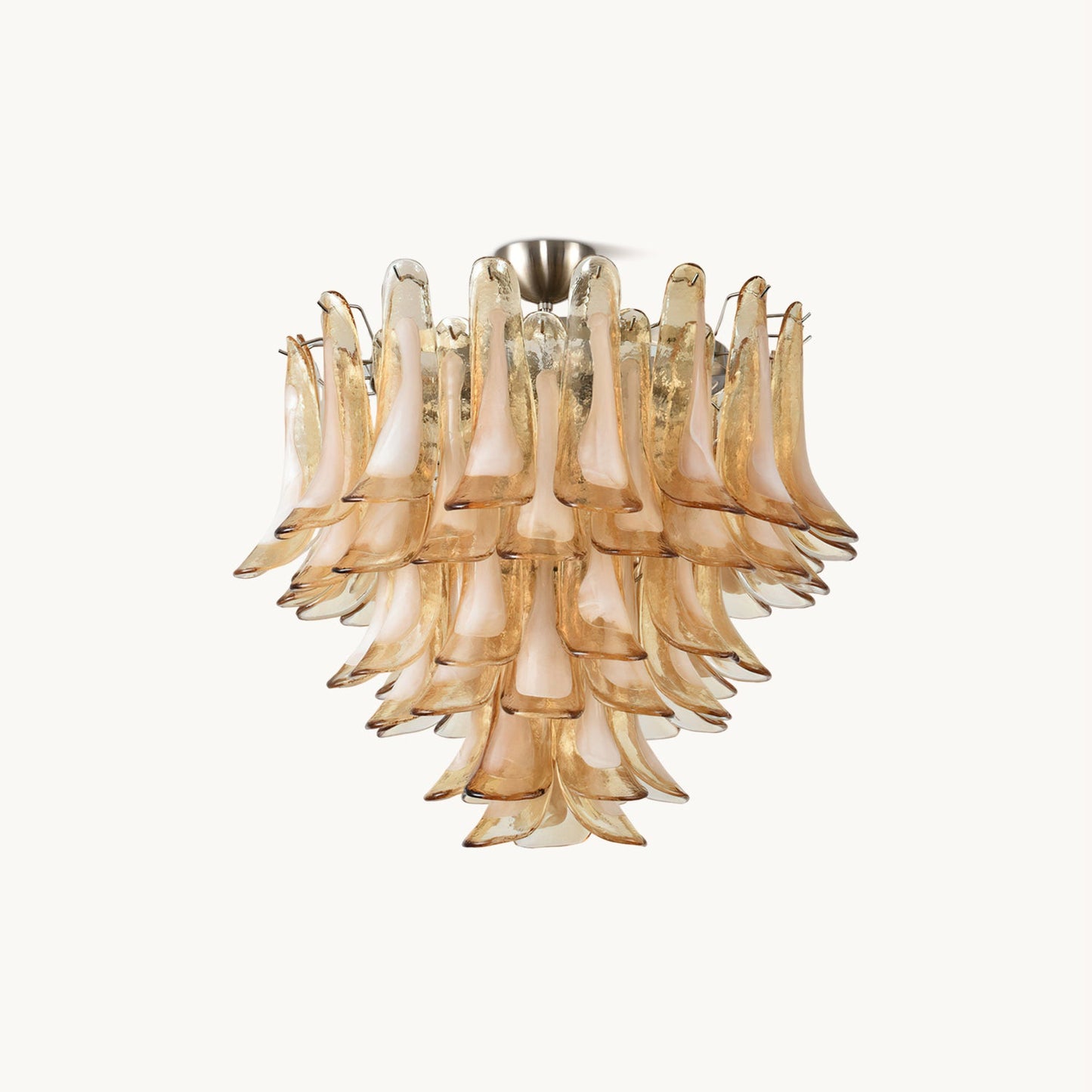 Amber Cloud Murano Glass Chandelier