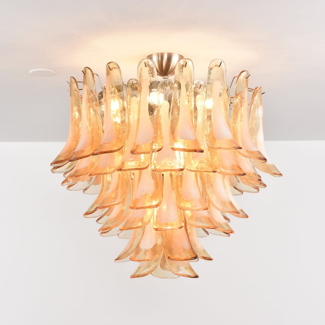 Amber Cloud Murano Glass Chandelier