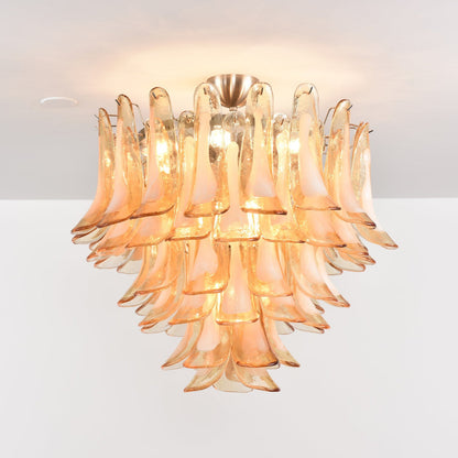 Amber Cloud Murano Glass Chandelier