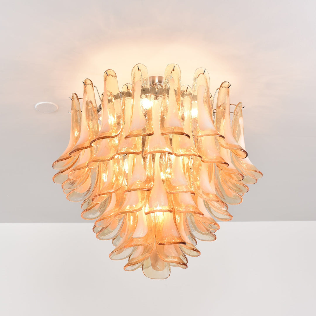 Amber Cloud Murano Glass Chandelier