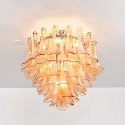 Amber Cloud Murano Glass Chandelier