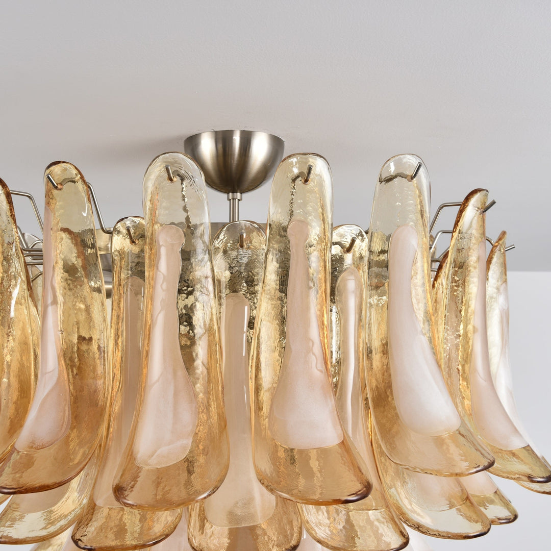 Amber Cloud Murano Glass Chandelier