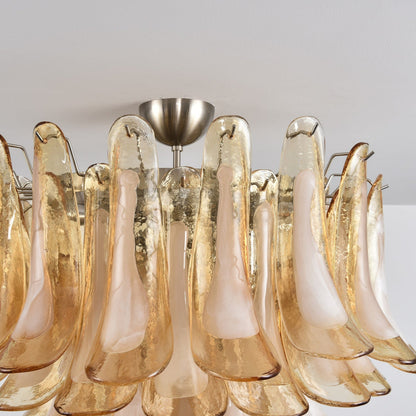 Amber Cloud Murano Glass Chandelier