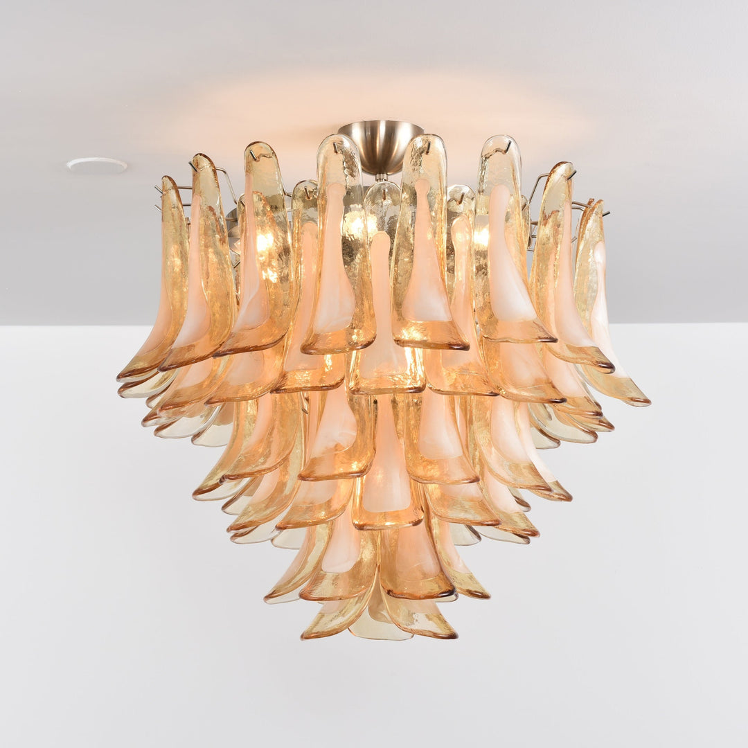 Amber Cloud Murano Glass Chandelier