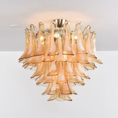 Amber Cloud Murano Glass Chandelier
