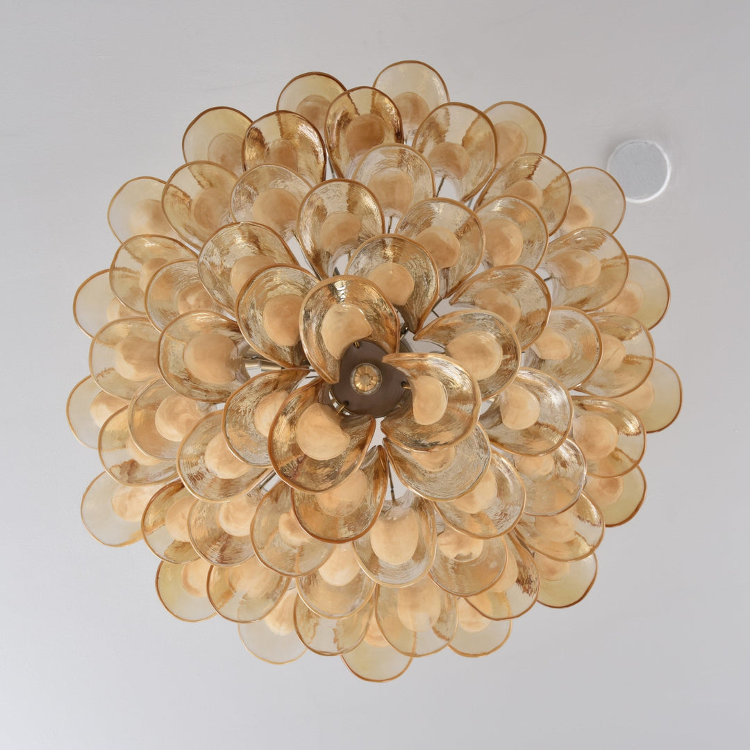 Amber Cloud Murano Glass Chandelier