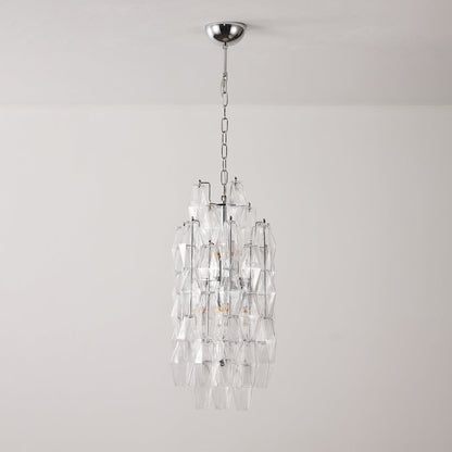 TORRETTA Glass Prism Tower Chandelier