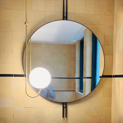 UNCINO Brass & Opal Glass Hook Chandelier