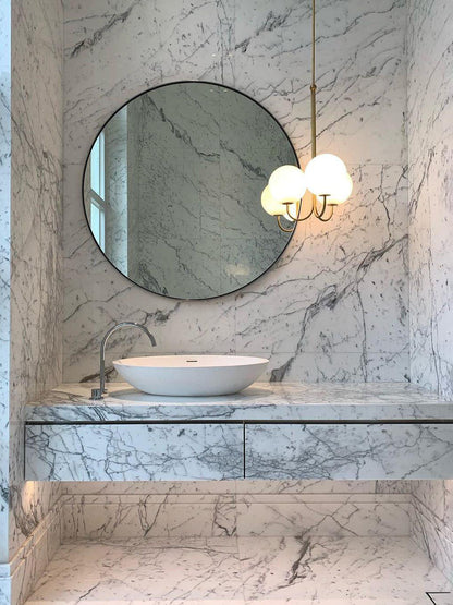 UNCINO Brass & Opal Glass Hook Chandelier