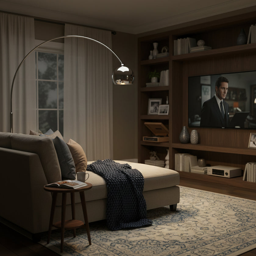Sora Telescopic Floor Lamp – Adjustable Arc Reading Lamp