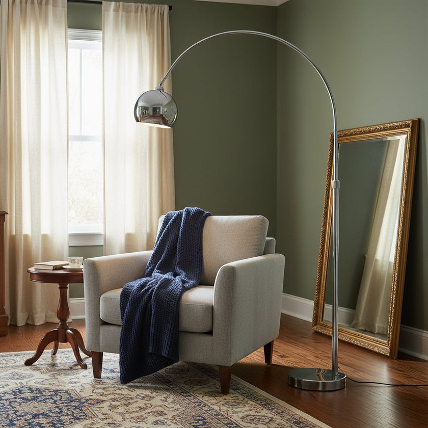 Sora Telescopic Floor Lamp – Adjustable Arc Reading Lamp