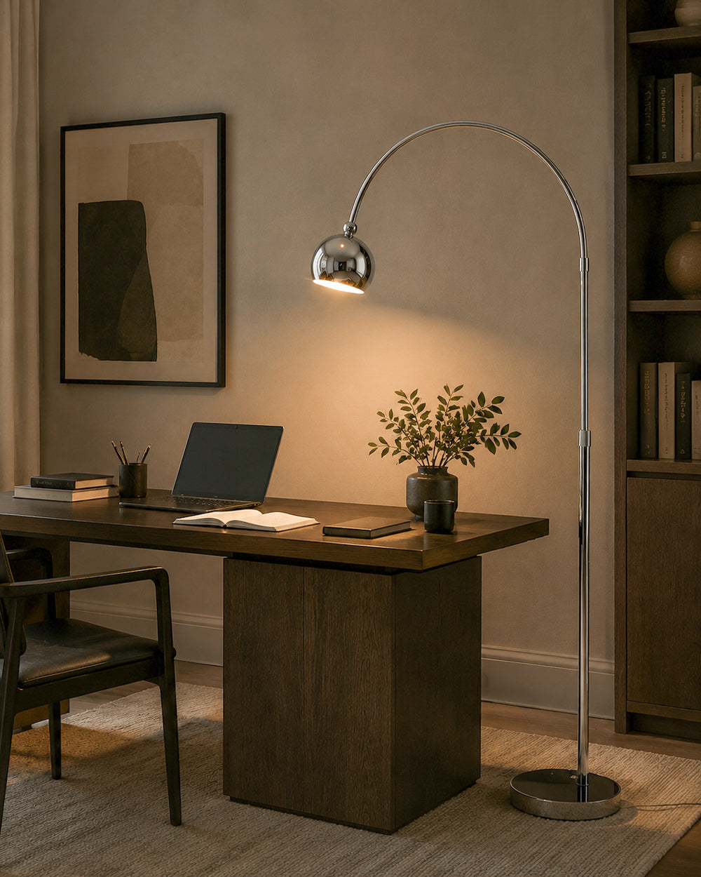 Sora Telescopic Floor Lamp – Adjustable Arc Reading Lamp