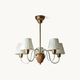 CASCINA Wood & Iron 5-Light Chandelier