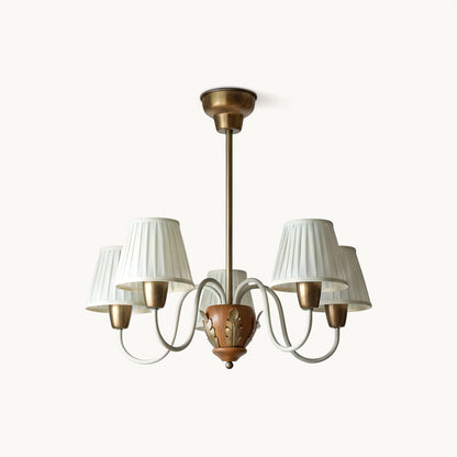 CASCINA Wood & Iron 5-Light Chandelier