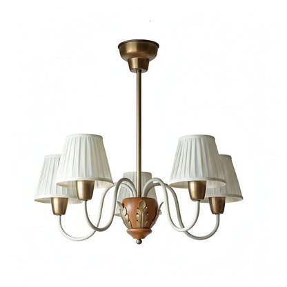 CASCINA Wood & Iron 5-Light Chandelier
