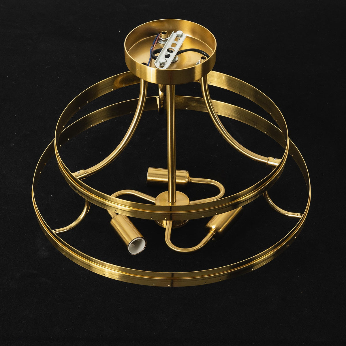 Aria Green Glass Flush Mount